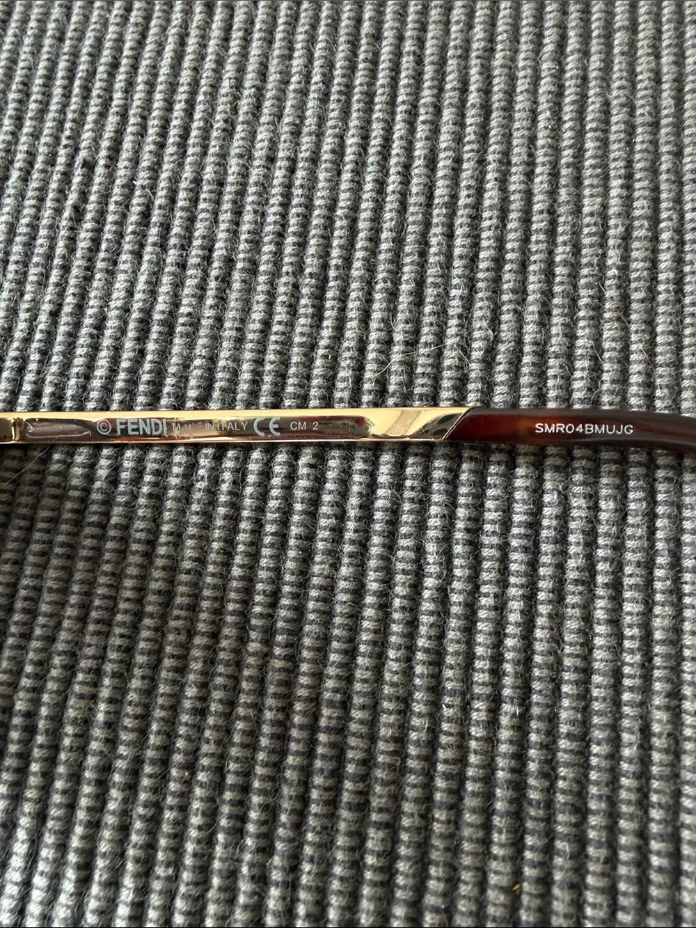 Fendi Gold and Brown Sunglasses